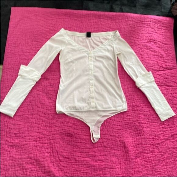 Pinko Elegant White Women's bodysuit, US10 - Picture 1 of 8